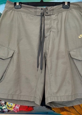 Nike Fileli Kargo Model Plaj Şortu - Görsel 6