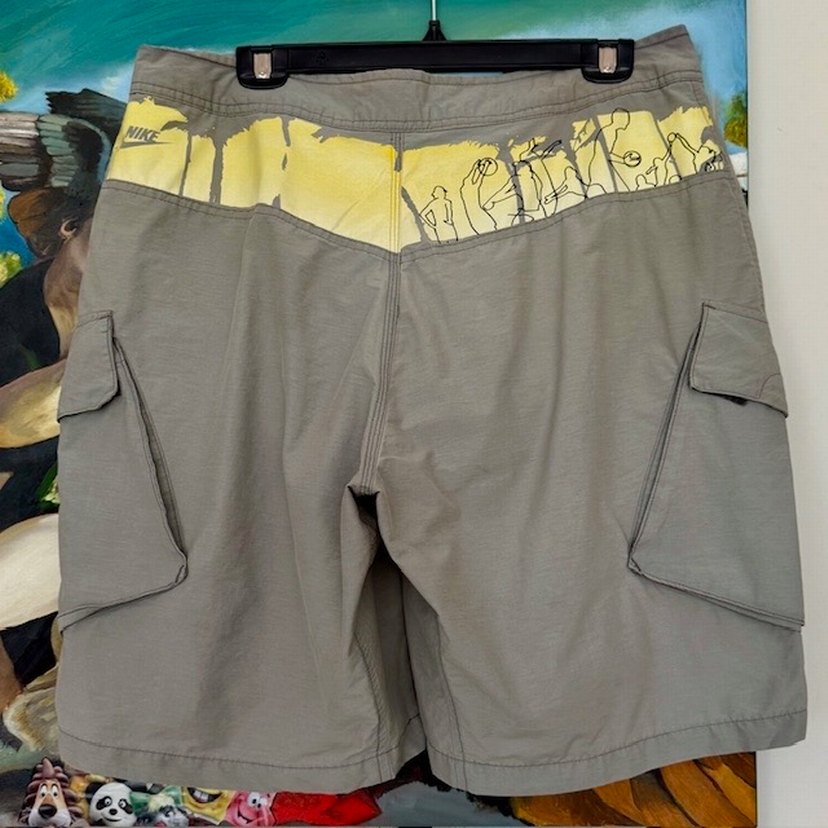 Nike Fileli Kargo Model Plaj Şortu - Görsel 3