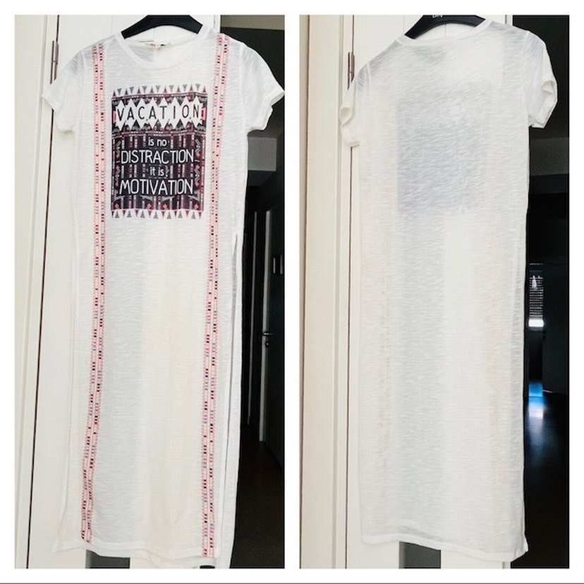 Koton Tatil Temalı Uzun Tunik Elbise - Görsel 5