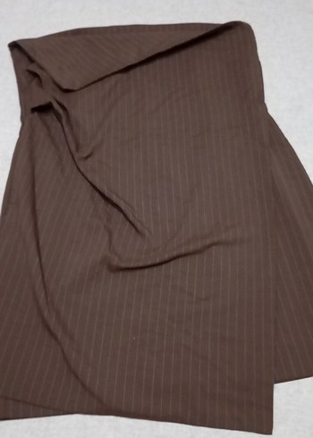 Zara Kadın Kahverengi çizgili mini elbise - Görsel 2