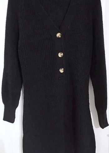 Triko yün elbise - Görsel 2