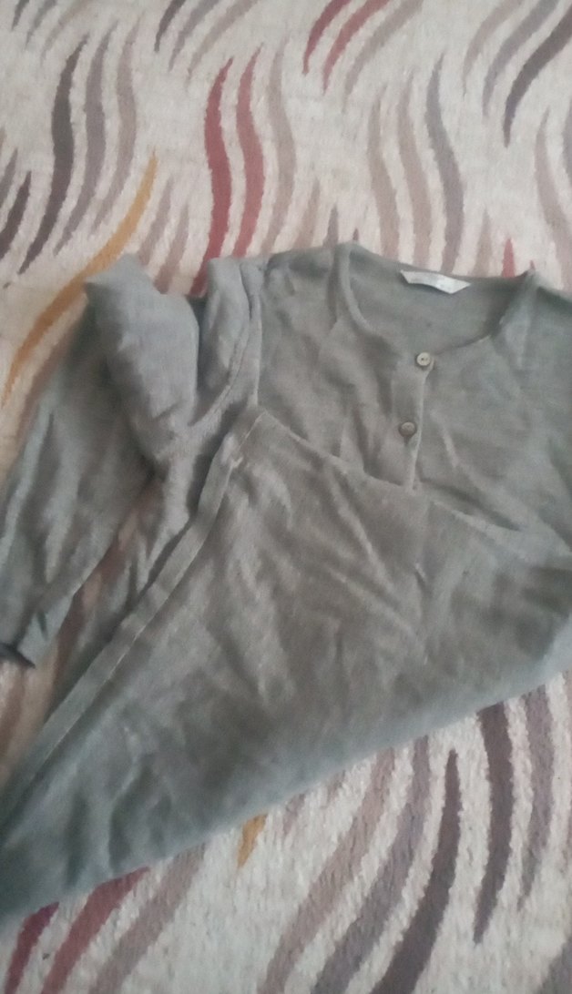 düğmeli triko hirkan - Görsel 4