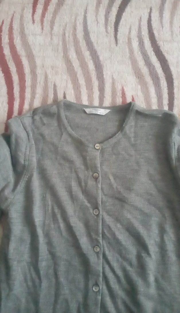 düğmeli triko hirkan - Görsel 2