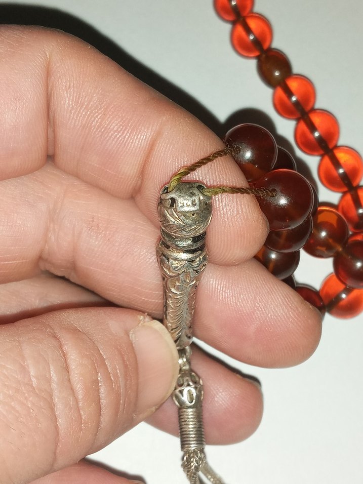 Gümüş imame Antika Tesbih - Görsel 3