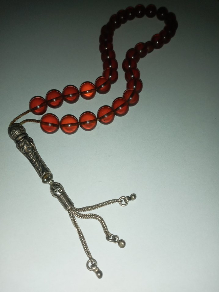 Gümüş imame Antika Tesbih - Görsel 4