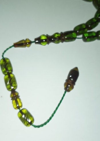 Antika Sıkma Kehribar Tesbih - Görsel 3