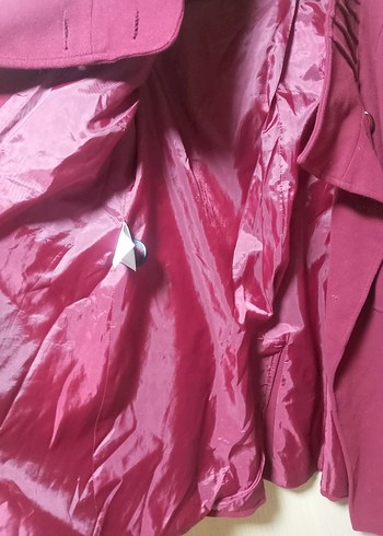 Bordo Kadın Kaban - Görsel 4