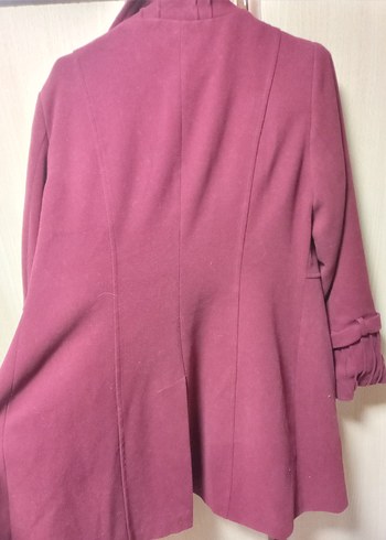 Bordo Kadın Kaban - Görsel 2