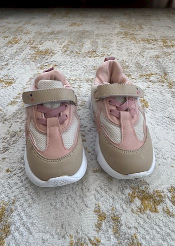 Kız Çocuk Bej Bağcıksız Spor Ayakkabı - Görsel 2