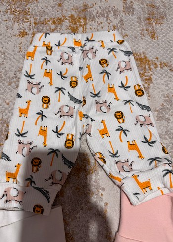 Kız Bebek Triko Pamuklu Pantolon Seti - Görsel 4