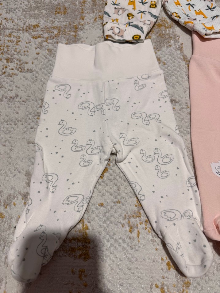 Kız Bebek Triko Pamuklu Pantolon Seti - Görsel 2