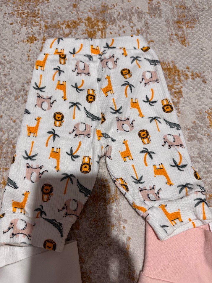 Kız Bebek Triko Pamuklu Pantolon Seti - Görsel 4