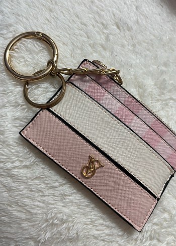 Victoria's Secret Pembe Deri Fermuarlı Cüzdan - Görsel 2