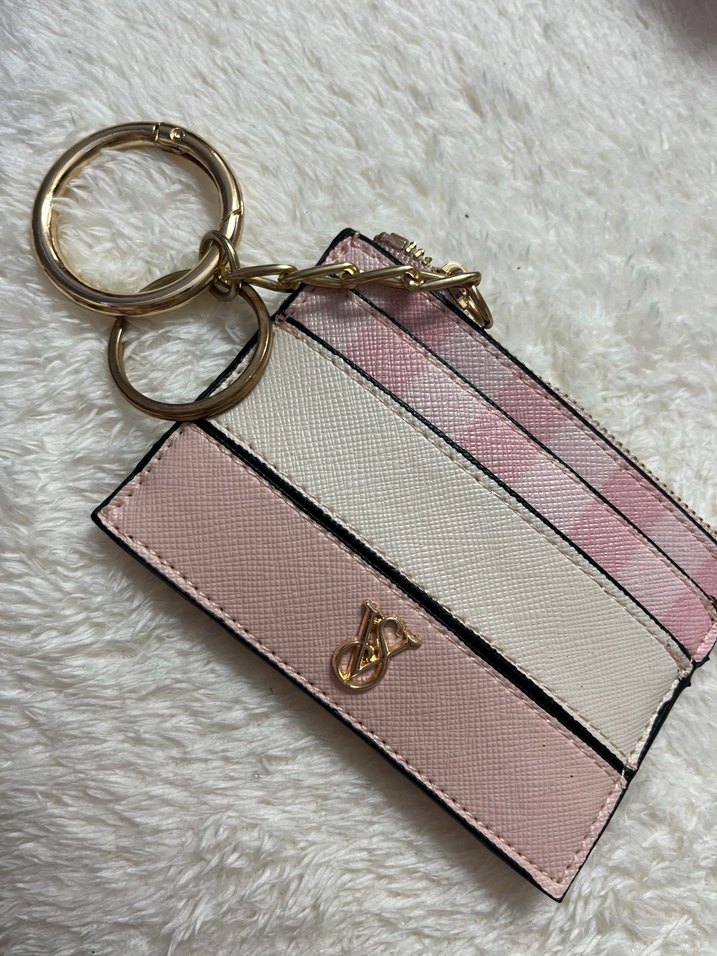 Victoria's Secret Pembe Deri Fermuarlı Cüzdan - Görsel 2