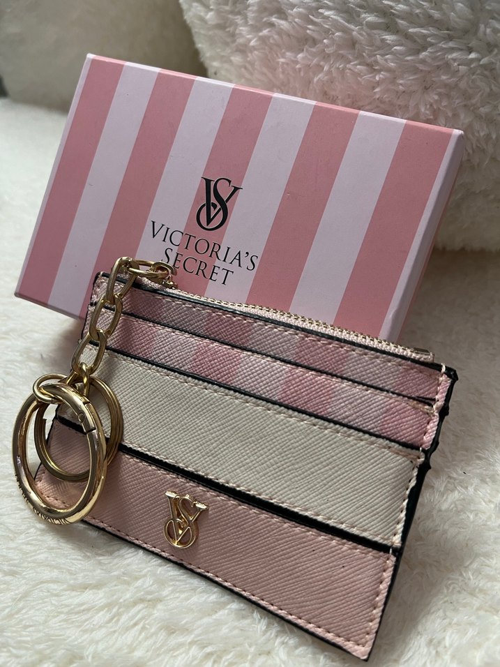 Victoria's Secret Pembe Deri Fermuarlı Cüzdan - Görsel 4