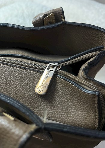 Guess Kahverengi Süet Lüx Kadın Çanta - Görsel 5