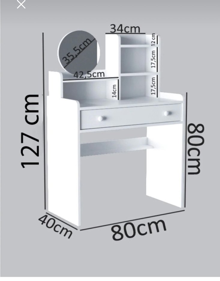 Beyaz Makyaj Masası - Görsel 4