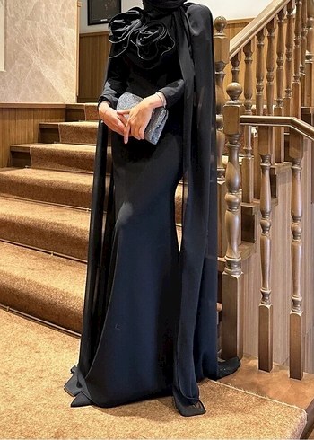 Kadın Lüx Rose Abiye Elbise - Görsel 2