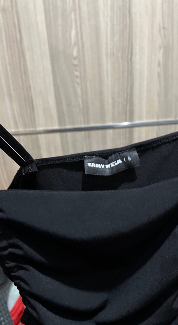 Siyah Drapeli Mini Halter Yaka Bustiyer - Görsel 4