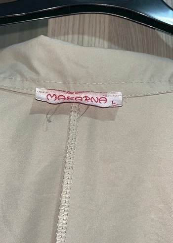 Düğmeli Uzun Keten Kadın Kaban - Görsel 2