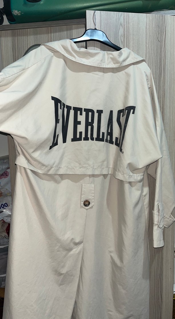 Düğmeli Uzun Keten Kadın Kaban - Görsel 4