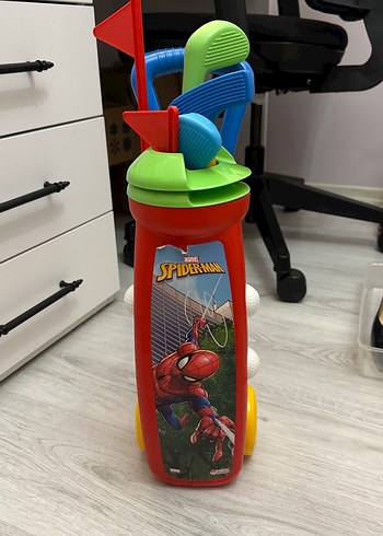 Renkli Spiderman Temalı Çocuk Golf Seti - Görsel 3