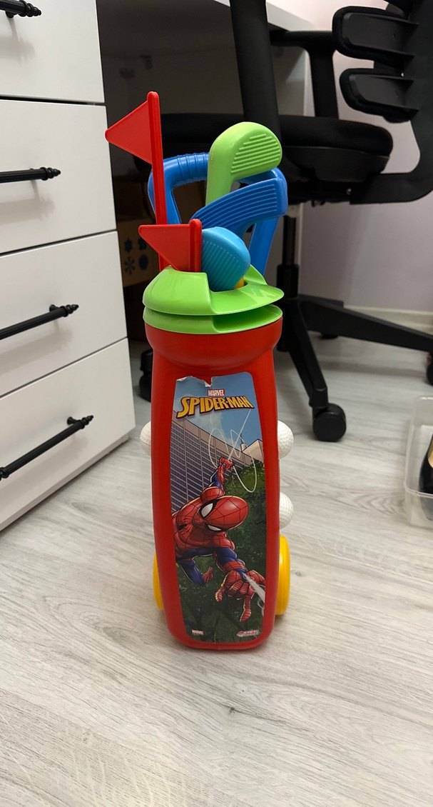 Renkli Spiderman Temalı Çocuk Golf Seti - Görsel 3