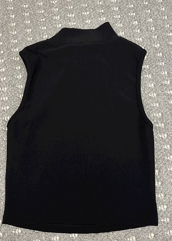 Kadın Siyah Yarım Balıkçı Yaka Atlet - Görsel 3