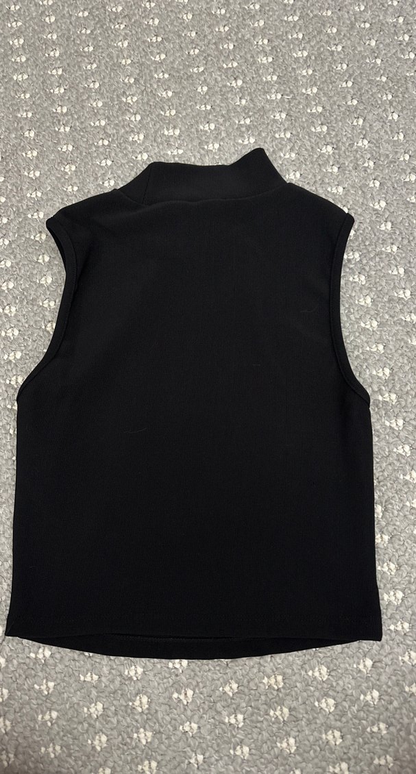 Kadın Siyah Yarım Balıkçı Yaka Atlet - Görsel 3