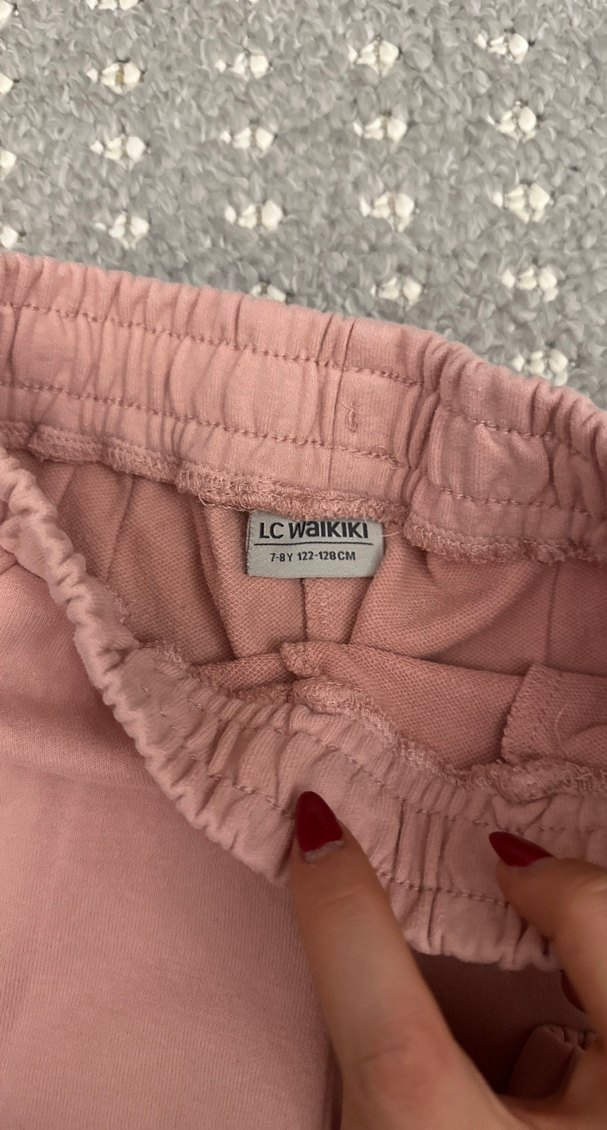 Pembe Rahat Kesim Kız Çocuk Eşofman Altı - Görsel 2