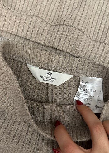 Kız Çocuk Bej Triko İkili Takım - Görsel 2