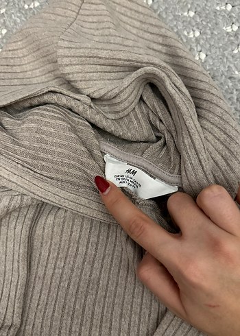 Kız Çocuk Bej Triko İkili Takım - Görsel 4