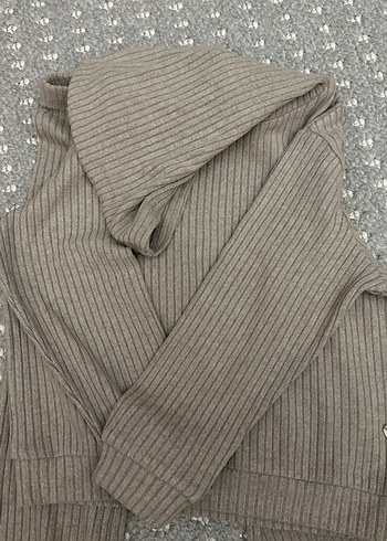 Kız Çocuk Bej Triko İkili Takım - Görsel 3