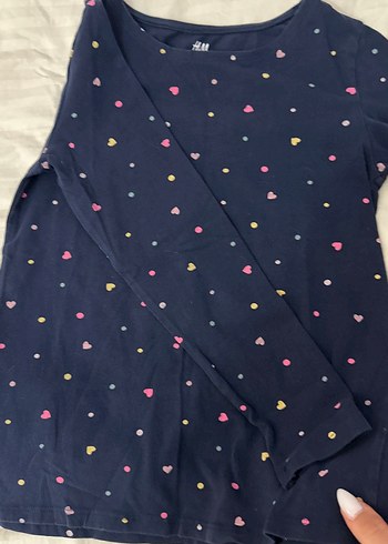 Kız Çocuk Çok Renkli Uzun Kollu bisiklet Yaka Tişört - Görsel 3