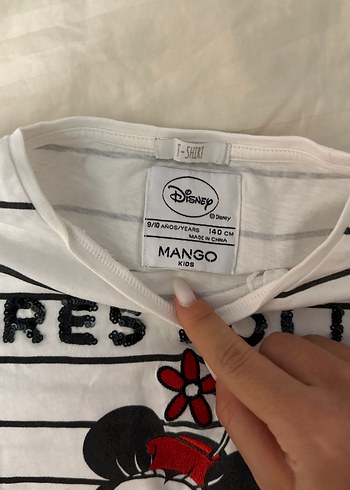 Kız Çocuk Beyaz Uzun Kollu Baskılı Tişört - Görsel 2