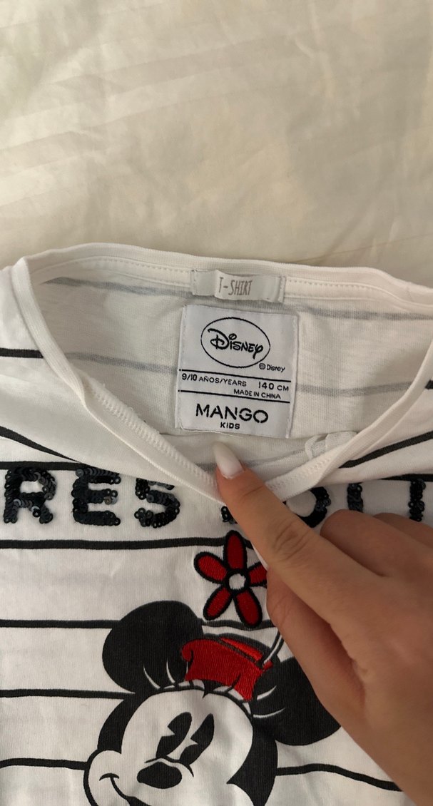 Kız Çocuk Beyaz Uzun Kollu Baskılı Tişört - Görsel 2