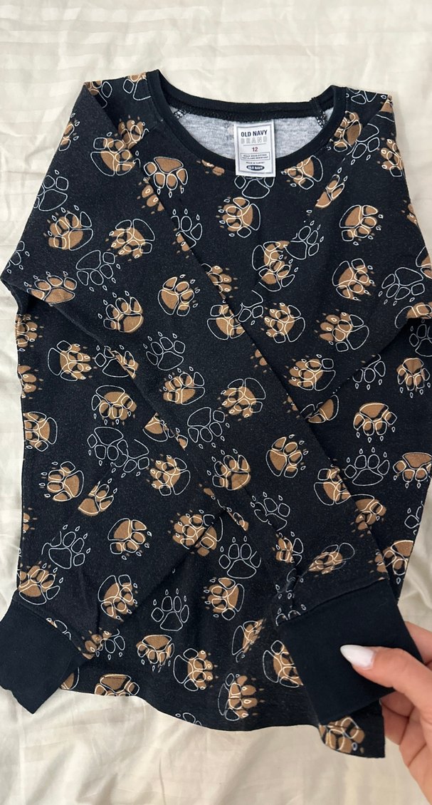 Kahverengi Baskılı Uzun Kollu Kiz cocuk Tişörtü - Görsel 2