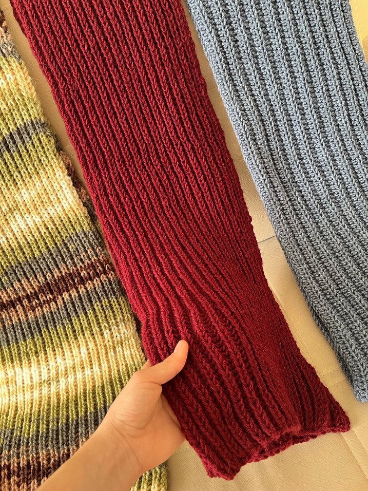 Kadın Çok Renkli Örgü Atkı - Görsel 3