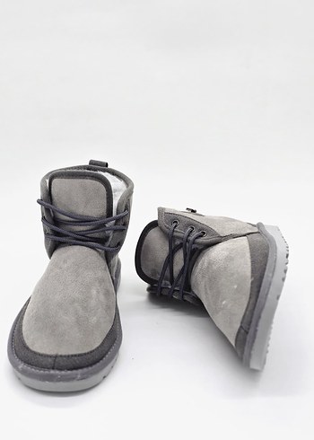 MİNİ BAĞICIKLI BOT GRİ (36-40 NUMARA ARALIĞI MEVCUTTUR) - Görsel 3