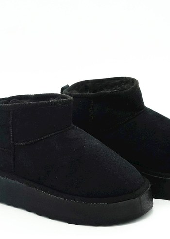 YÜKSEK TABANLI MİNİ BOT SİYAH (36-40 NUMARA ARALIĞI MEVCUTTUR) - Görsel 3