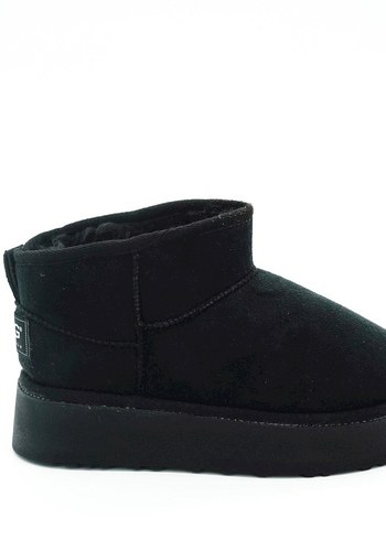 YÜKSEK TABANLI MİNİ BOT SİYAH (36-40 NUMARA ARALIĞI MEVCUTTUR) - Görsel 2