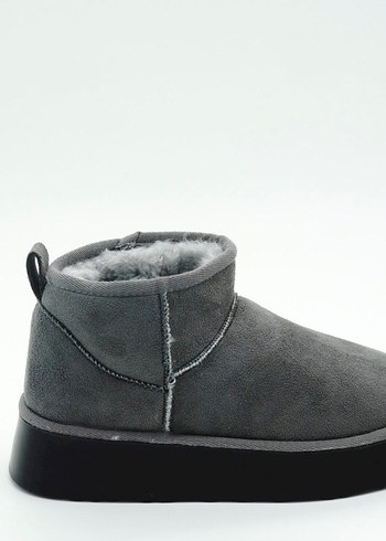 YÜKSEK TABANLI MİNİ BOT GRİ(36-40 NUMARA ARALIĞI MEVCUTTUR) - Görsel 2