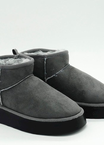 YÜKSEK TABANLI MİNİ BOT GRİ(36-40 NUMARA ARALIĞI MEVCUTTUR) - Görsel 3