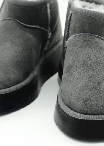 YÜKSEK TABANLI MİNİ BOT GRİ(36-40 NUMARA ARALIĞI MEVCUTTUR) - Görsel 6