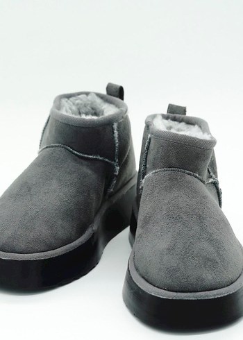 YÜKSEK TABANLI MİNİ BOT GRİ(36-40 NUMARA ARALIĞI MEVCUTTUR) - Görsel 5