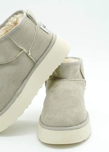 YÜKSEK TABANLI MİNİ BOT BEJ(36-40 NUMARA ARALIĞI MEVCUTTUR) - Görsel 8