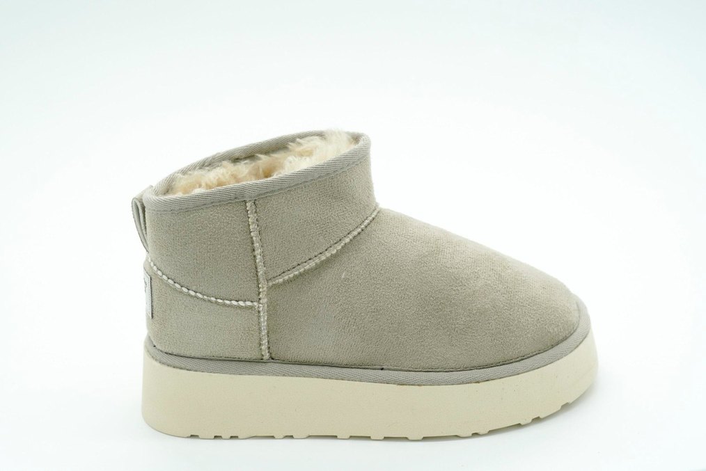 YÜKSEK TABANLI MİNİ BOT BEJ(36-40 NUMARA ARALIĞI MEVCUTTUR) - Görsel 2