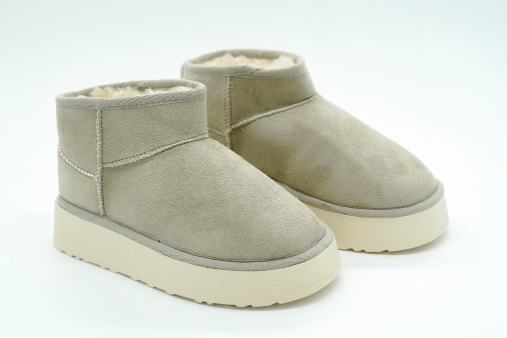 YÜKSEK TABANLI MİNİ BOT BEJ(36-40 NUMARA ARALIĞI MEVCUTTUR) - Görsel 3