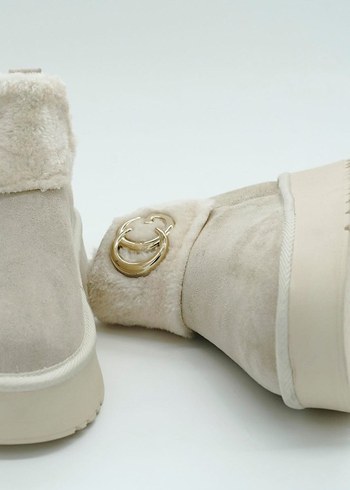 TOKA DETAYLI MİNİ BOT BEJ (36-40 NUMARA ARALIĞI MEVCUTTUR) - Görsel 7