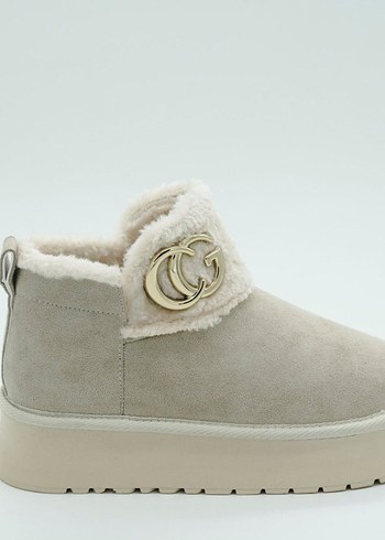 TOKA DETAYLI MİNİ BOT BEJ (36-40 NUMARA ARALIĞI MEVCUTTUR) - Görsel 3